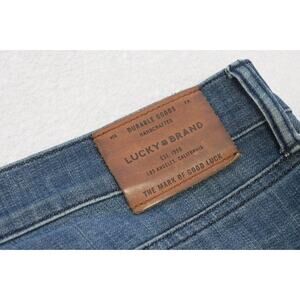 Lucky Brand 221 Original Straight Stretch Rugged Blue Denim Jeans Mens 40 x 30
